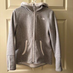 Grey Fleece-Lined North Face Jacket